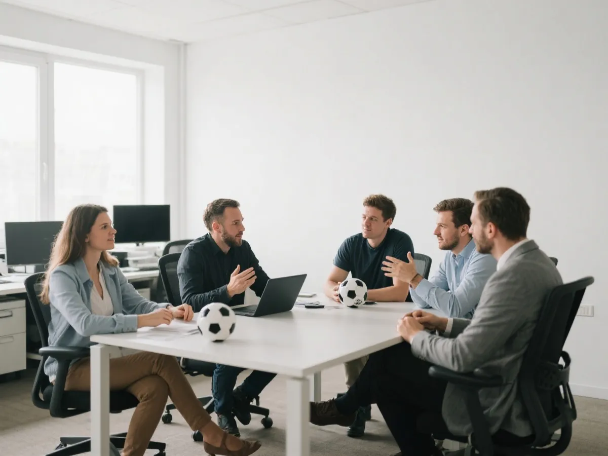 编辑团队工作场景示意